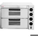 BakerMax Compact Countertop Double Deck Electric Pizza Oven EP-2T