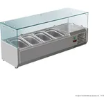 FED-X Flat Glass Salad Bench - XVRX1200/380