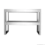 Benchstar Commercial Food Warmer underside view showing rectangular stainless steel frame with four legs and a lower shelf