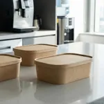 PakMax 1000ML Kraft Paper Rectangular Bowl