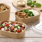 PakMax 1000ML Kraft Paper Rectangular Bowl