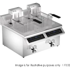 Benchstar Double Tanks Auto Lifting Induction Fryer