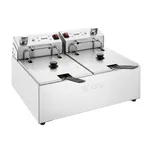 Apuro Double Electric Fryer with Timer - 5Ltr - 2x2.8kW
