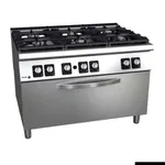 Fagor Kore 900 Series Gas 6 Burner with Gas Oven - C-G961OPH