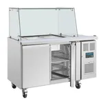 Polar U-Series Gn Saladette Counter With Square Sneeze Guard 2 Door view 6