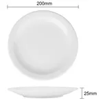 Edlp - Olympia Athena Narrow Rimmed Plate - 205mm 8" (box 12) view 12
