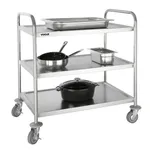 Edlp Vogue 3 Tier Flat Pack Trolley St/St - 940x537x875mm 37x21x34 1/2" view 2