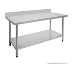 0600-7-WBB Economic 304 Grade Stainless Steel Table with splashback  600x700x900