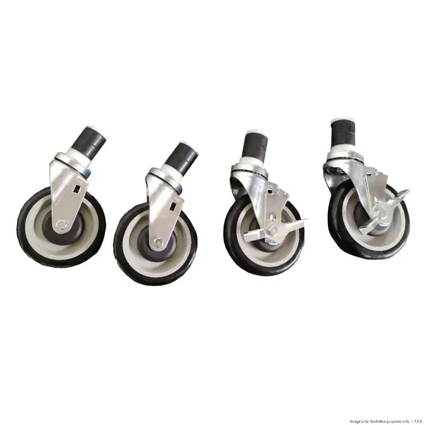 Modular System Castor Set for Economic Stainless S
