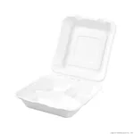 PakMax 9x9" Sugarcane Clamshell 3 Compartment