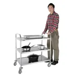 Edlp Vogue 3 Tier Flat Pack Trolley St/St - 940x537x875mm 37x21x34 1/2" view 3