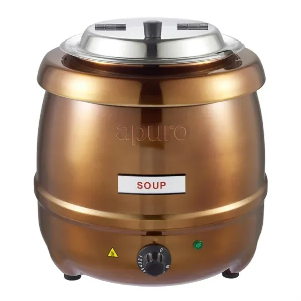 Apuro Copper Finish Soup Kettle - 10Ltr
