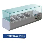Polar G-Series Countertop Prep Fridge 3x 1/3gn & 1x 1/2gn view 8