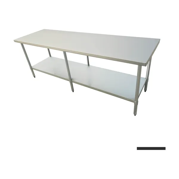 2100-7-WB Economic 304 Grade Stainless Steel Table 2100x700x900 - 6 legs