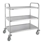 Edlp Vogue 3 Tier Flat Pack Trolley St/St - 940x537x875mm 37x21x34 1/2"