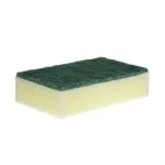 140 X 90mm Jantex Green And Yellow Scourer Sponge Pad [10 Pack]