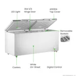 Thermaster 750L Chest Freezer with Stainless Steel Lids view 3