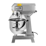 Apuro Digital Planetary Mixer 20Ltr side profile showing stainless steel bowl, safety guard, and digital control panel