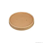 PakMax 115mm Kraft Paper Lid Fit for 202632oz