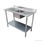 Modular System Single Sink Bench Centre 1200x700x900mm - 1200-7-SSBC