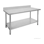 1800-7-WBB Economic 304 Grade Stainless Steel Table with splashback  1800x700x900