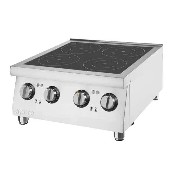 Apuro Induction Hob Four Zone - 2x3kW