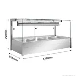 Bonvue Square Countertop Wet and Dry Bain Marie - BM14SC view 2