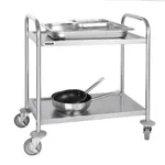 Vogue 2 Tier Flat Pack Trolley St/St - 825x710x405mm 32 1/2x28x16" view 2