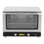 Apuro Bakery Convection Oven front view showing glass door, internal fans, and control panel with BUFFALO logo