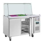 Polar U-Series Gn Saladette Counter With Square Sneeze Guard 2 Door view 7