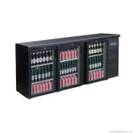 Thermaster Three Door Drink Bar Fridge/Cooler - BC3100G