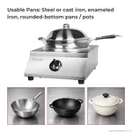 Benchstar Ceramic Induction Wok w/ Stainless Steel Body IW500 view 11