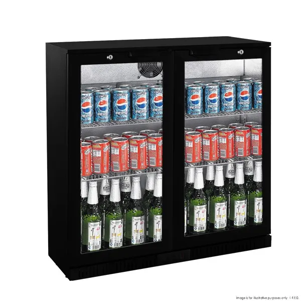 Thermaster Under Bench Two Door Bar Fridge/Cooler - LG-208HC