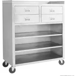 MS116 Mobile cabinet with 4 Drawers and 3 Shelves