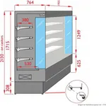 Tecnodom Open Chiller with 4 Shelves TDVC80-CA-187