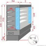 Tecnodom Open Chiller with 4 Shelves TDVC80-CA-187