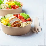 PakMax 1000ml Kraft Paper Salad Bowl view 7