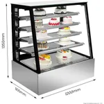 Bonvue Deluxe Chilled Display Cabinet 1200x800x1350 - SLP840C