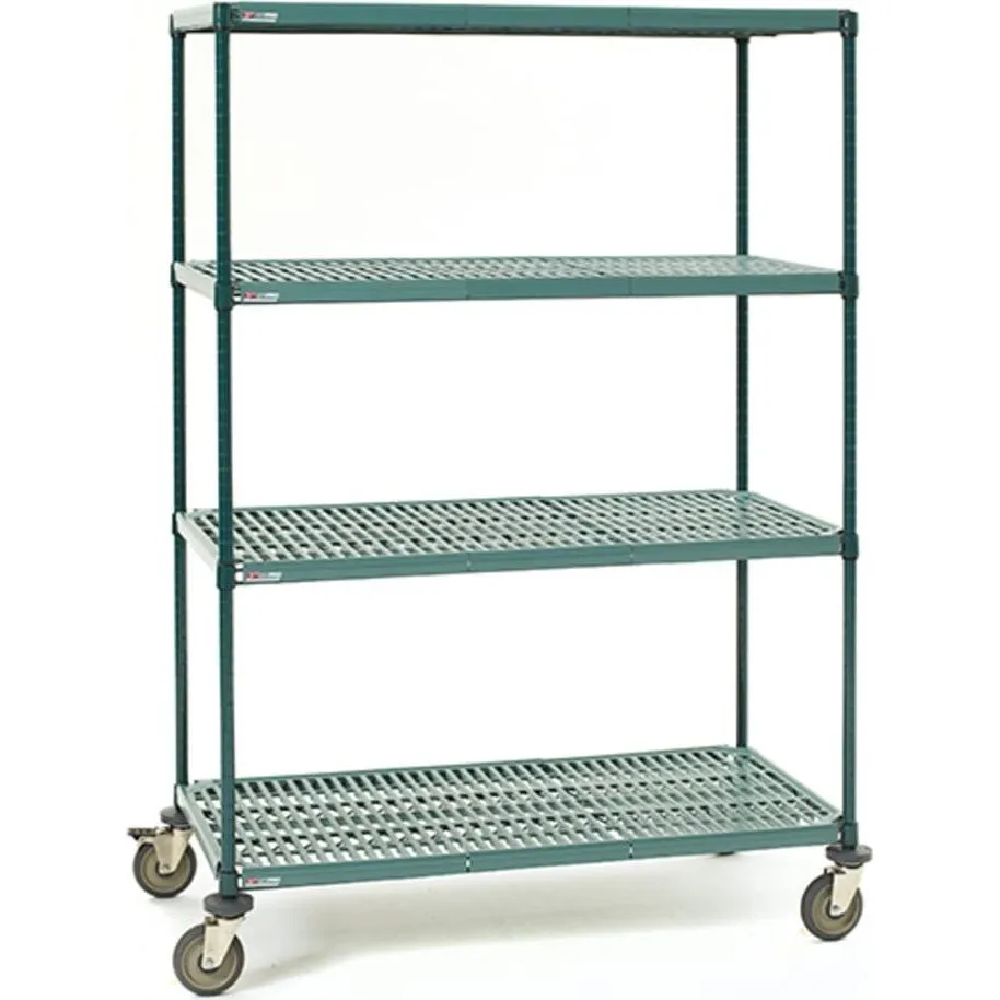 Metro Super Erecta PRO Polymer Mat Shelving - MOBILE 4 Tier 24 X 4 X 68"