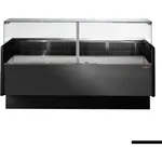 Tecnodom Serie MR9.5 Black 2000mm Wide Deli Display with Storage and Castors