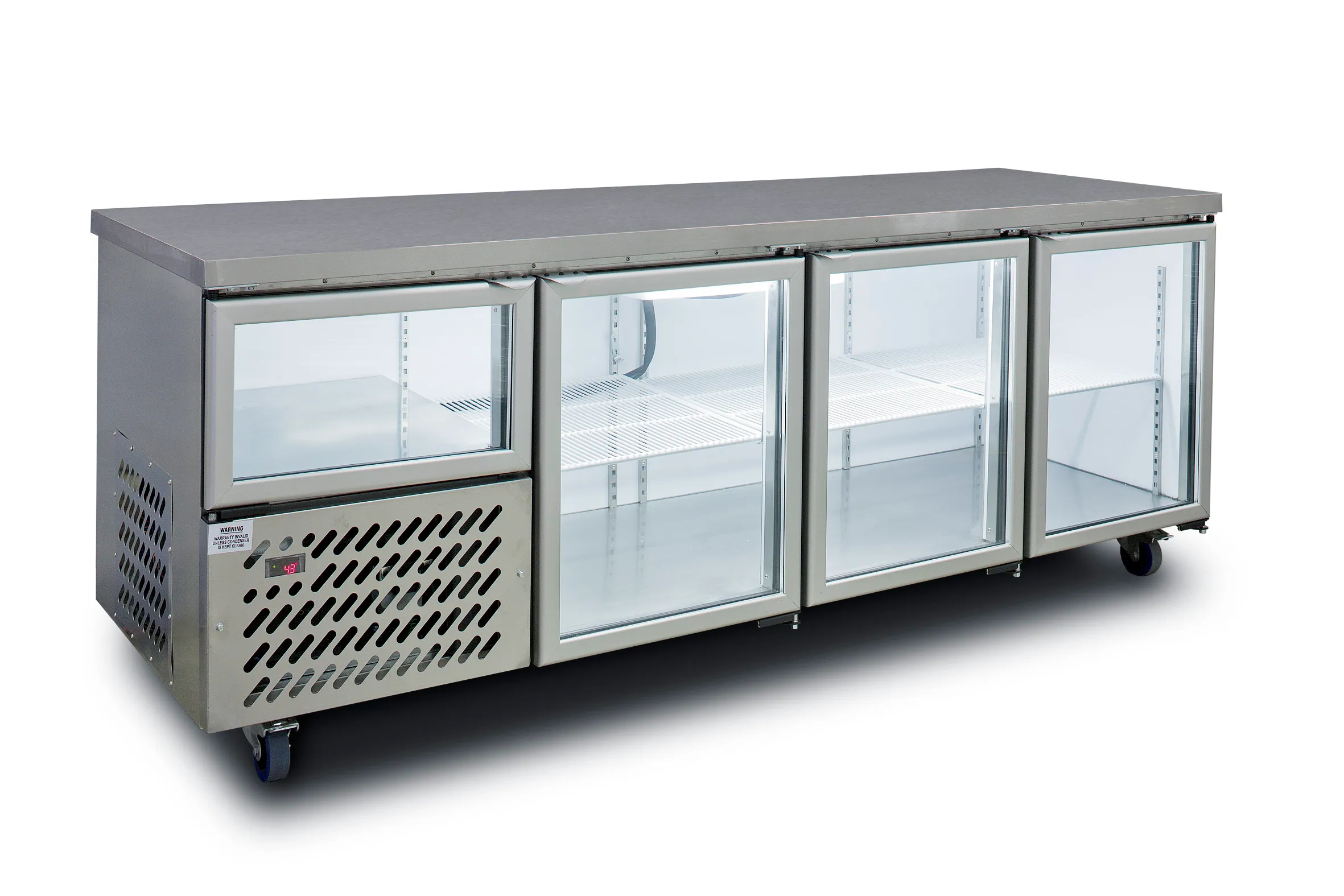 Glass Door Under Bar