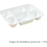 PakMax Sugarcane 6-Compartment Lunch Tray - LT-61