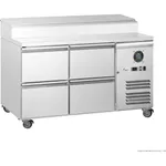 FED-X S/S Four Drawer Sandwich Counter - XSS7C13S2V-4D