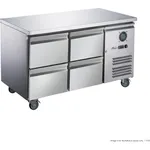 FED-X S/S Four-Door Bench Fridge with Drawers - XUB7C13S2D