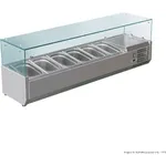 FED-X Flat Glass Salad Bench - XVRX1500/380
