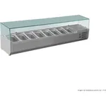 FED-X Flat Glass Salad Bench - XVRX1800/380