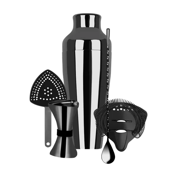 Cocktail Set 5pc Gunmetal