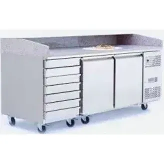 Atosa 2 Door Pizza Table Fridge With Drawers 2010 Mm Epf3480