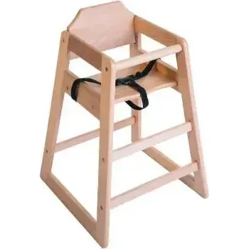 Bolero Wooden Highchair Natural Finish