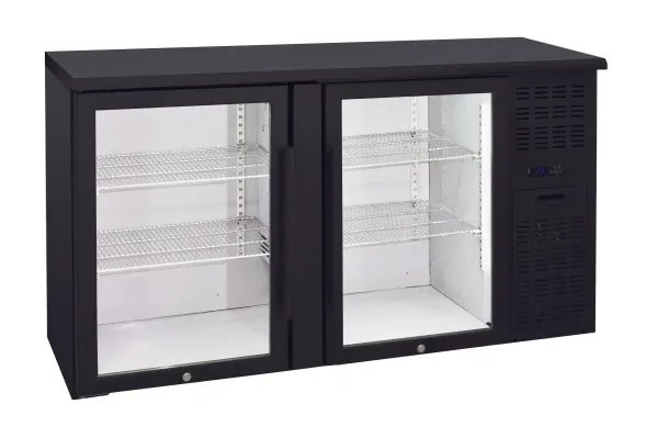 2 Door Glass Door Back Bar
